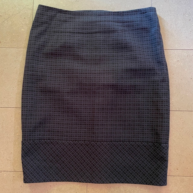Brooks Brothers Knee Length Pencil Skirt - Black/Gray Sz. 14
