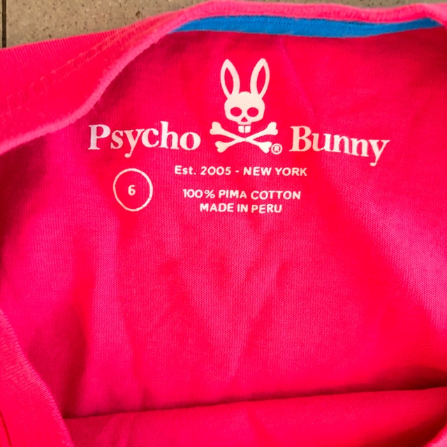 NEW Psycho Bunny Pink Men's Graphic 100% cotton T-shirt- Large - photo 2