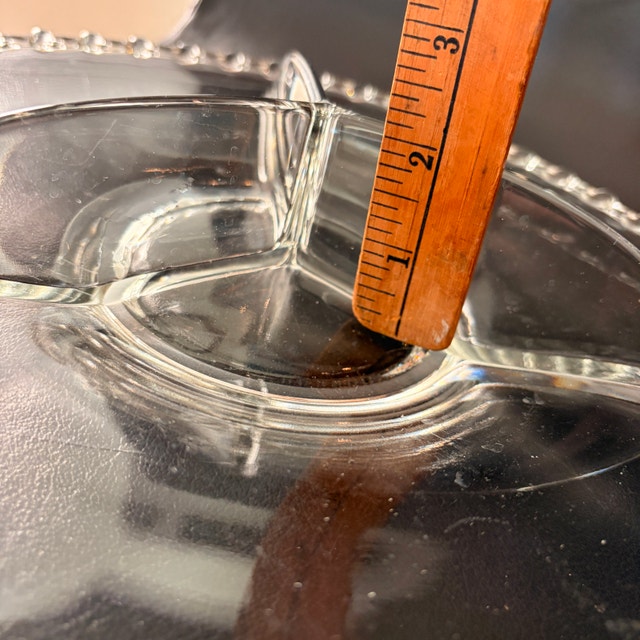 Vintage Imperial Glass Candlewick 3-Part Divided Serving Platter - photo 5