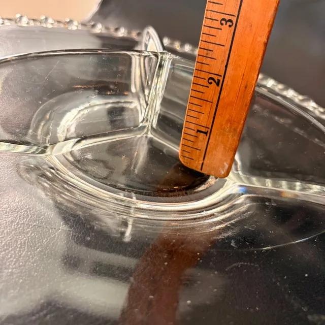 Vintage Imperial Glass Candlewick 3-Part Divided Serving Platter - photo 5