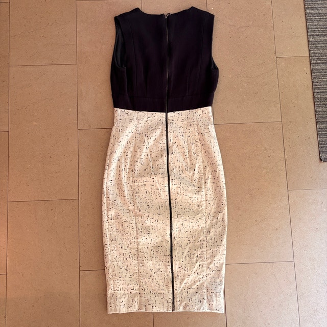 Narciso Rodriguez dress Black silk Top Tan lower-Sz.38 (US 2) - photo 4