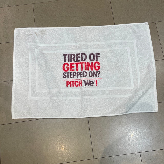 Cute Bath Mat - "Tired of Getting Stepped on?"