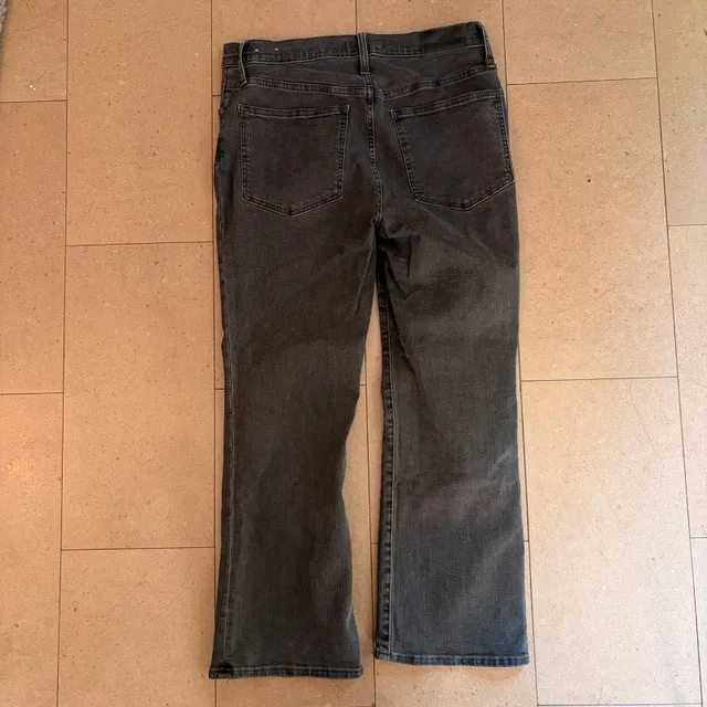 Madewell Faded Black Cali Demi-Boot Button-fly Jeans-Size 30 - photo 5