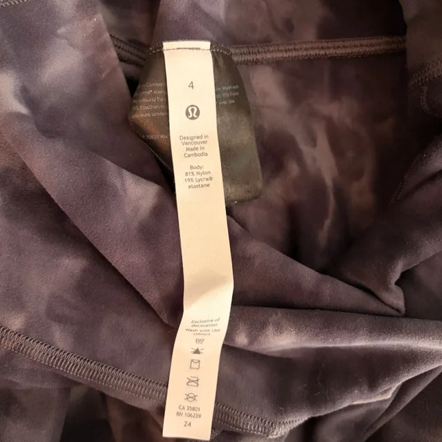 Lululemon Align High-Rise Pant Leggings Diamond Dye GreyBlack-4 - photo 4
