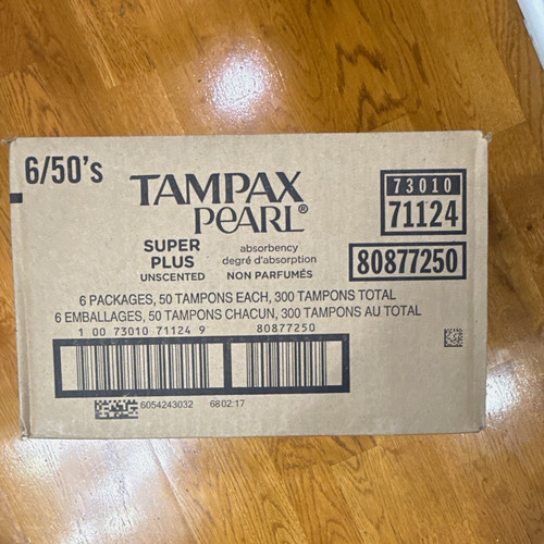 Tampax Pearl Super Plus Unscented Tampons 300 Count - photo 2