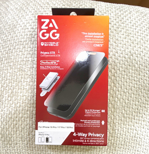iPhone 18 Pro - ZAGG InvisibleShield Privacy XTR Glass + Tray