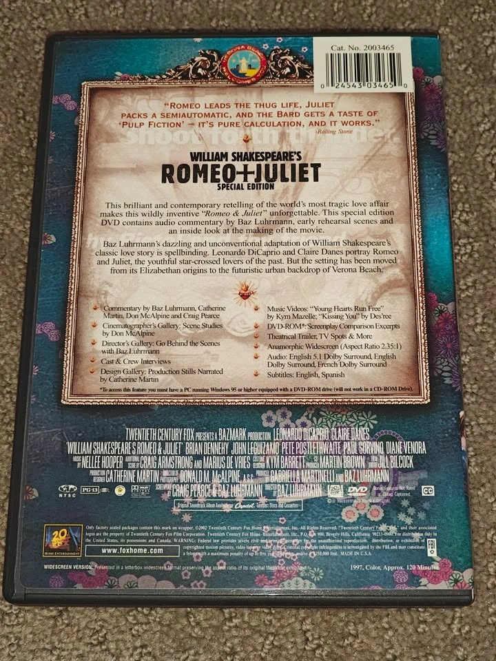 William Shakespeare's Romeo and Juliet - Special Edition - DVD - photo 3