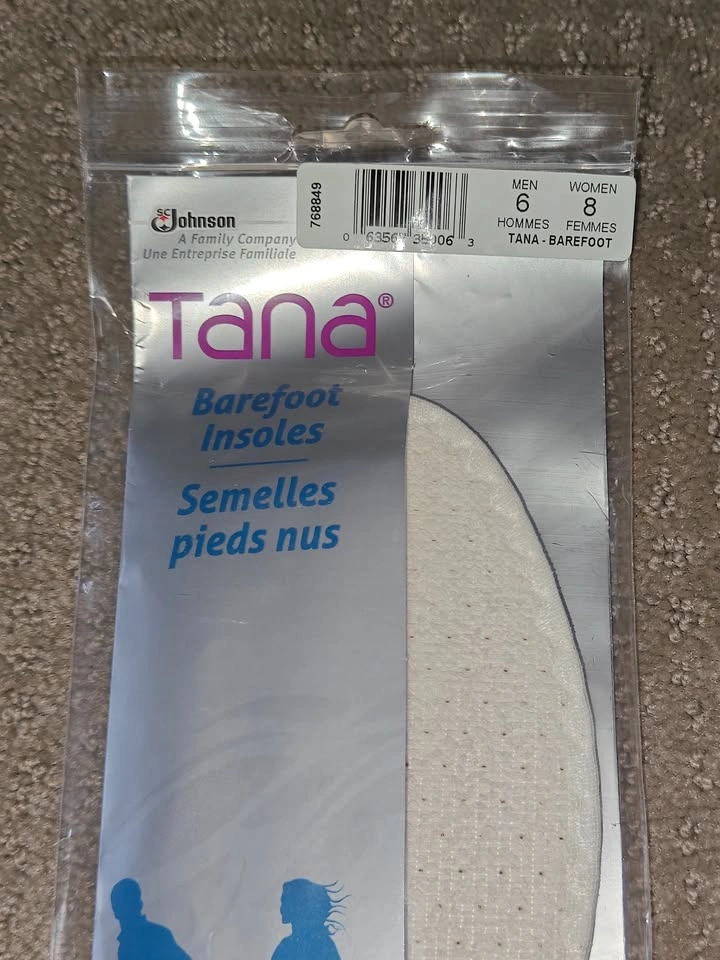 NEW Tana Barefoot Insoles - Size Men 6 Women 8 - photo 2