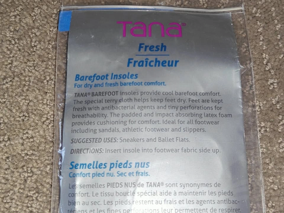 NEW Tana Barefoot Insoles - Size Men 6 Women 8 - photo 5