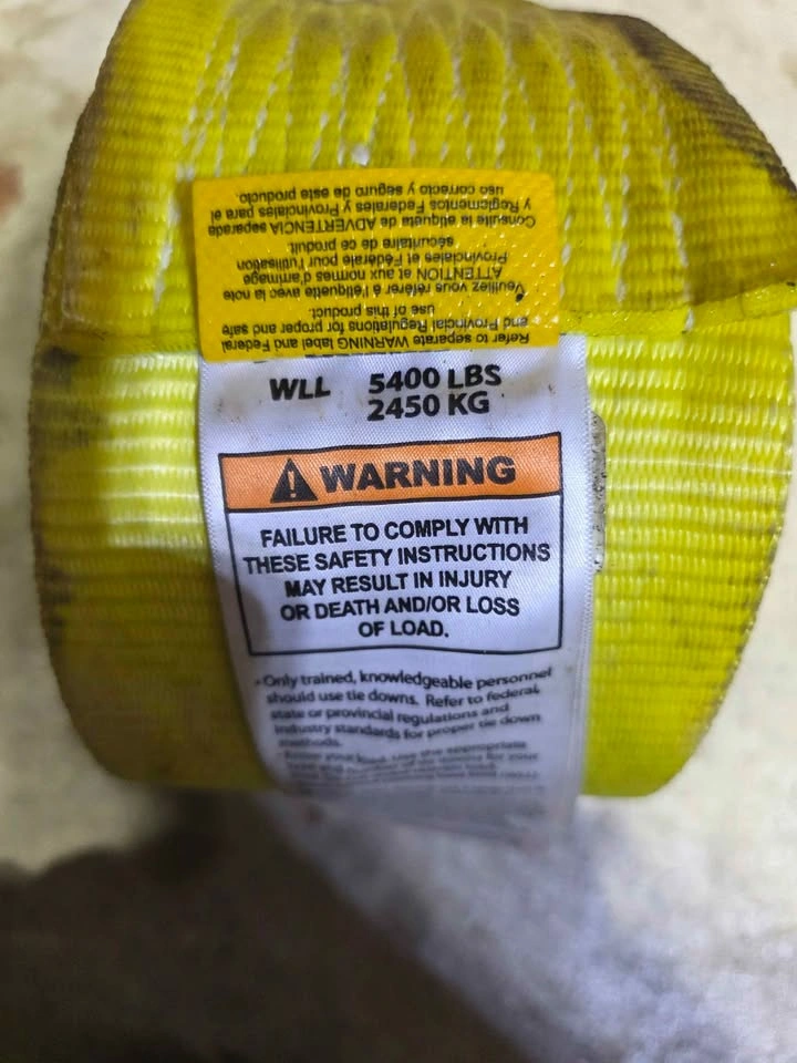 Heavy Duty Tie Down Straps 5400 lbs - Set of 4 - photo 4