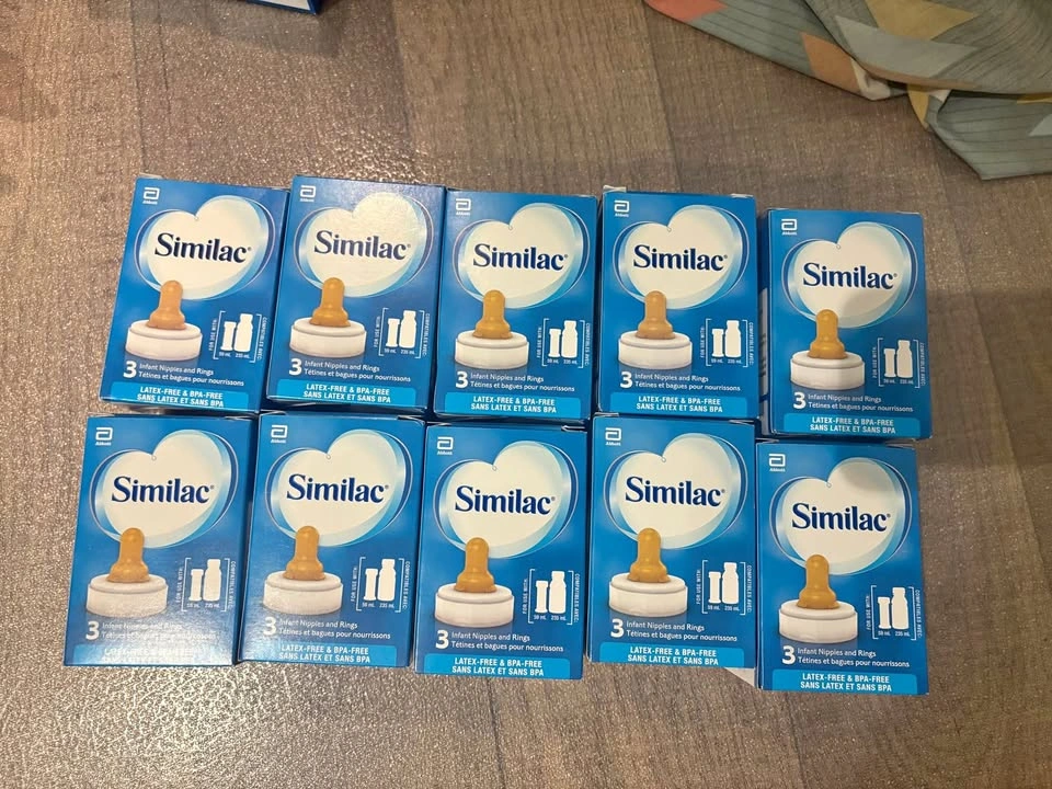 Similac Infant Nipples and Rings - 10 boxes