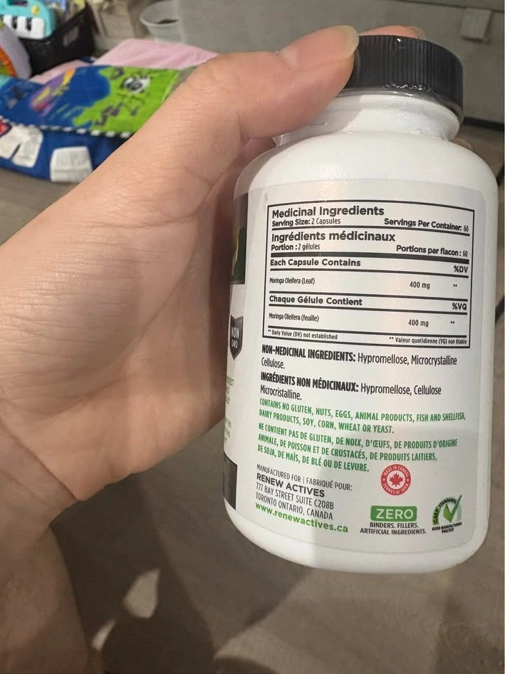 Moringa Leaf Capsules (Good for milk supply) - Unopened - photo 3