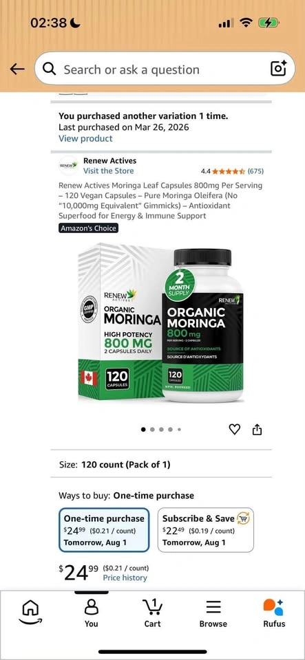 Moringa Leaf Capsules (Good for milk supply) - Unopened - photo 5