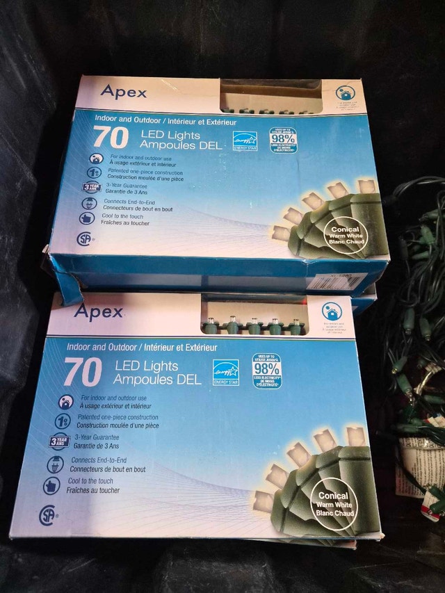 Apex Conical Christmas Lights warm white 25ft