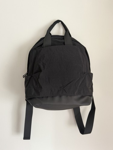 Black Nylon Small Backpack