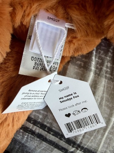 Authentic Jellycat Smudge Fox - Medium - photo 3