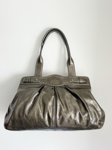 Vintage Coach Ergo Pleated Leather Tote
