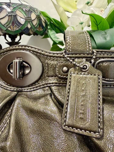 Vintage Coach Ergo Pleated Leather Tote - photo 3