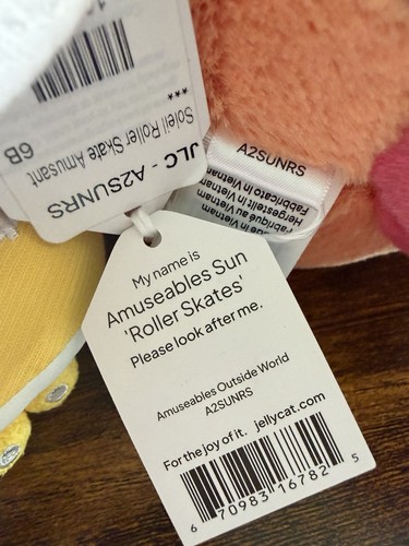 Authentic Jellycat Amuseables Sun ‘Roller Skates’ - BNWT - photo 5