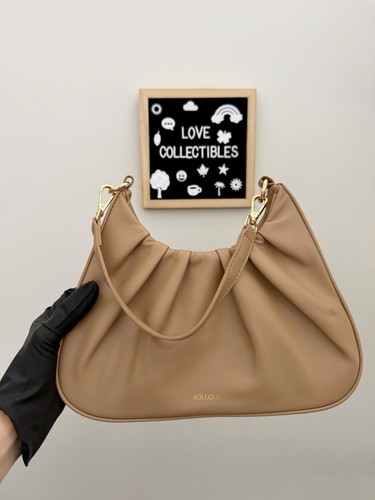 JOLLQUE Cocoa Brown Ruched Shoulder Bag - photo 3