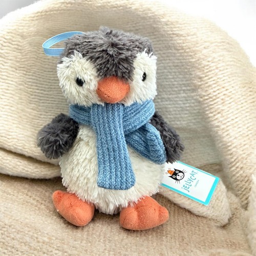 Authentic Jellycat Peanut Penguin Decoration