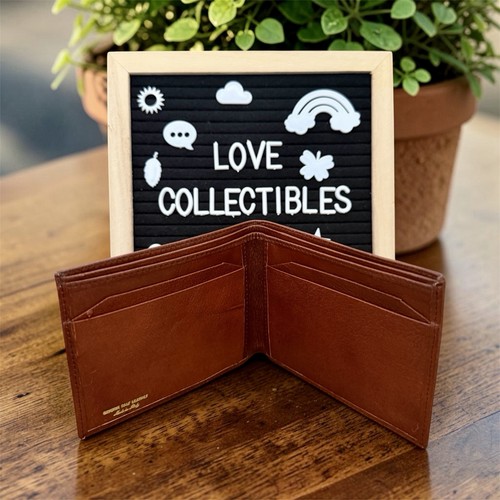 Mens Wallet Vintage Calf Leather Wallet — Rich Brown