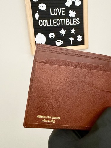 Mens Wallet Vintage Calf Leather Wallet — Rich Brown - photo 4