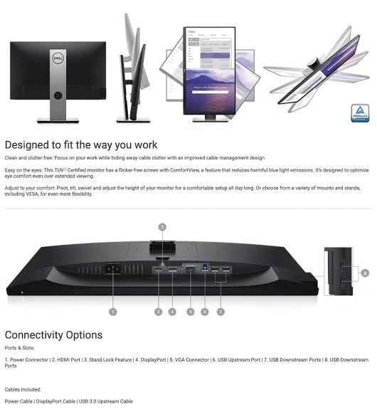 Dell P2219H Full HD Monitor - Like New - photo 3