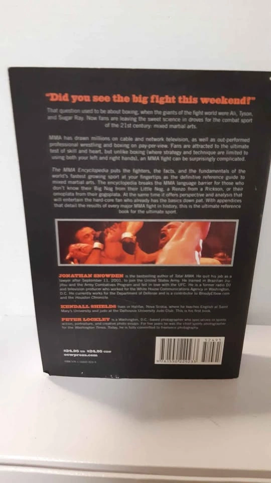 The MMA Encyclopedia by Jonathan Snowden & Kendall Shields - photo 3