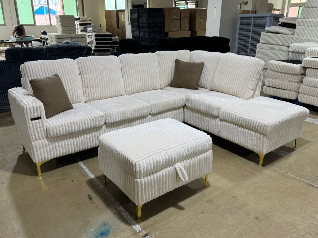 Versatile Sectional Sofa Large Sofa Brand New Ottoman Storage - photo 2