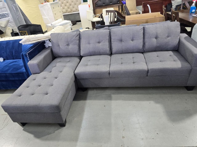 Big New Year Clearance Sale Spacious Reversible Sectional Sofa - photo 4
