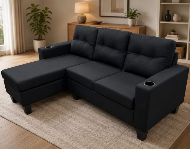 3 Seater Sectional Sofa | Modern L-Shaped Couch | Affordable New - photo 2