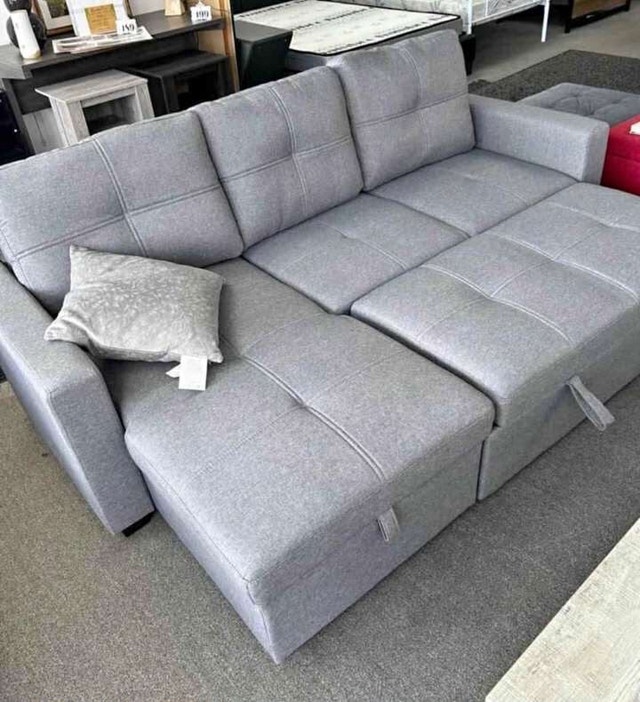 New Sectional Sofa Couch | Reversible Chaise | Storage Sofa Bed - photo 5