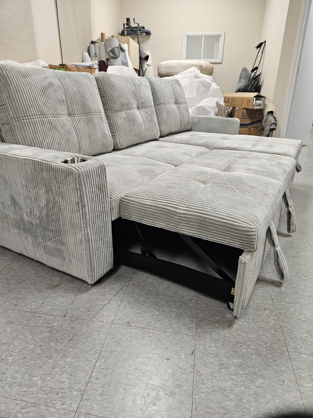 New Sectional Sofa Bed with Storage - photo 3
