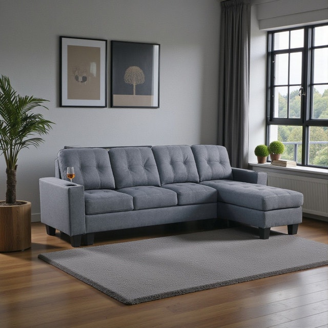 Sectional Sofa for Living Room Couch Family Sofa