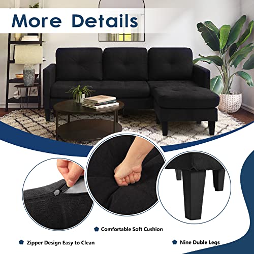 Affordable Sectional Sofa 3 Seater Sectional Couch Elegant Home - photo 2