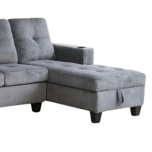 Spacious Sectional Sofa Reversible Storage Couch - photo 4