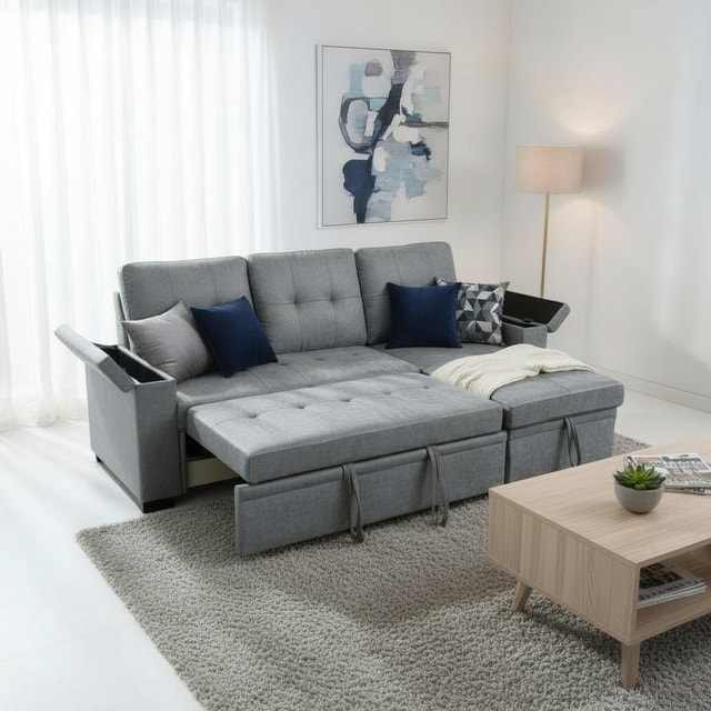 Spacious Sectional Sofa Bed - New Sleeper Sofa
