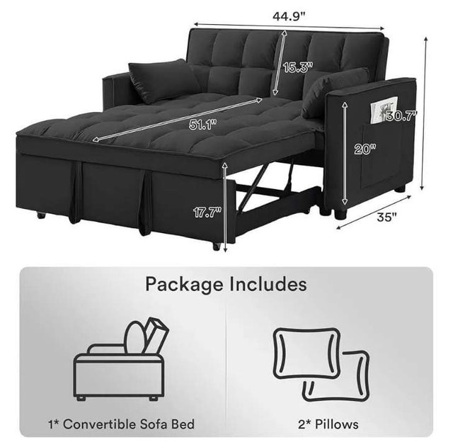 Multi-Use Sofa Bed Brand New L-Shape Sectional Pull-Out Bed - photo 3