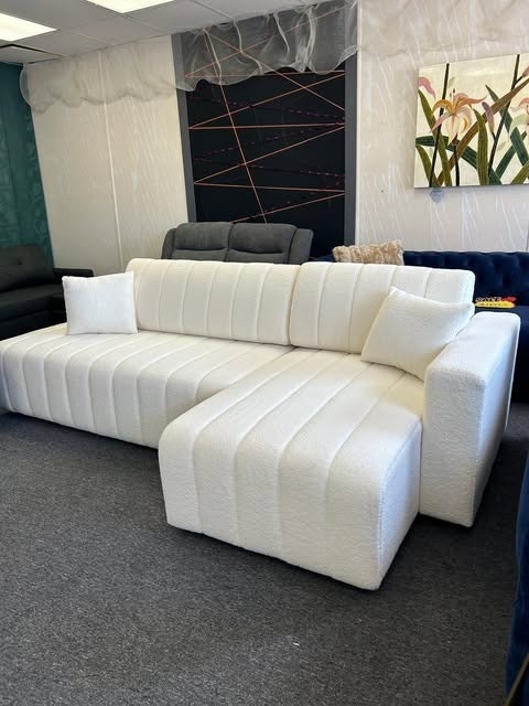 New Sectional L-Shape Sofa Set Storage Ottoman - photo 2
