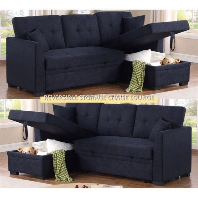 Elegant Comfort Large Sofa Bed with Storage - photo 3