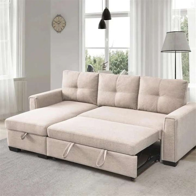 Elegant Comfort Large Sofa Bed with Storage - photo 5
