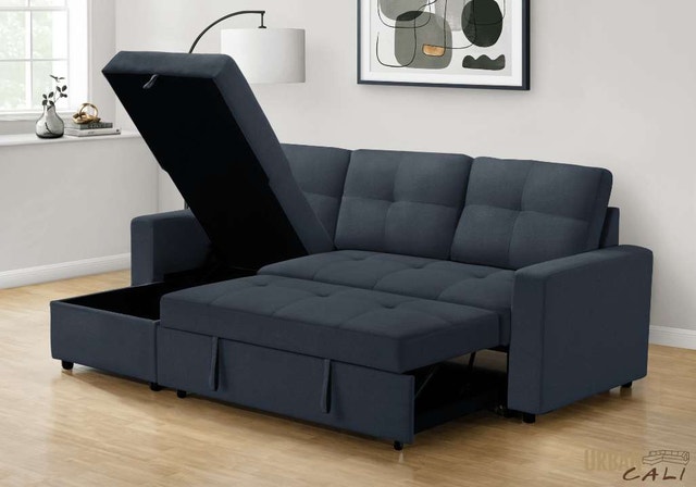 Elegant 3-Way Convertible Sofa Bed with Storage