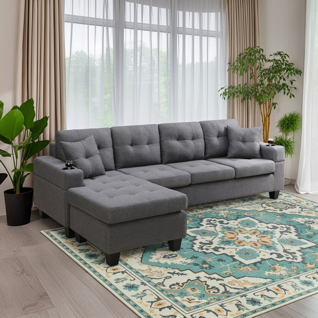 Black Friday Sale: Modern Sectional Sofa, New Condition - photo 4