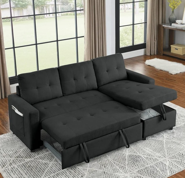 Brand New Dual Function Pull Out L-Sectional Sofa Bed - photo 4
