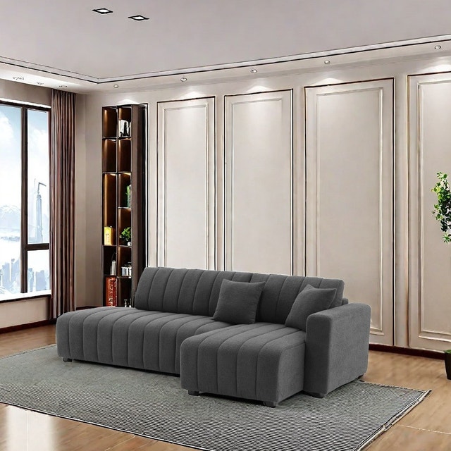 Limited Sale Spacious Sectional Sofa Features Soft cushions