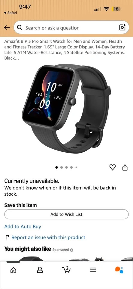 Amazfit Bip 3 Pro Smartwatch - photo 2
