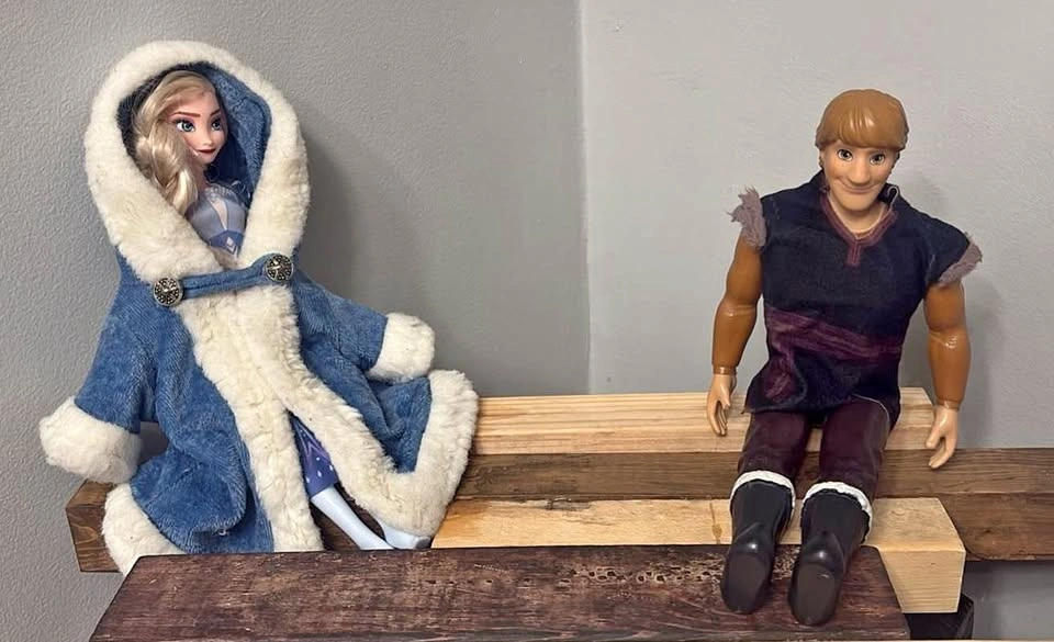 Disney Frozen Elsa and Kristoff Dolls - $20 - pickup Cochrane