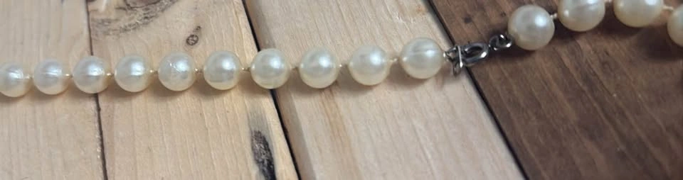 Vintage Costume Jewelry Set - Faux Pearl and Brown Beads - photo 4