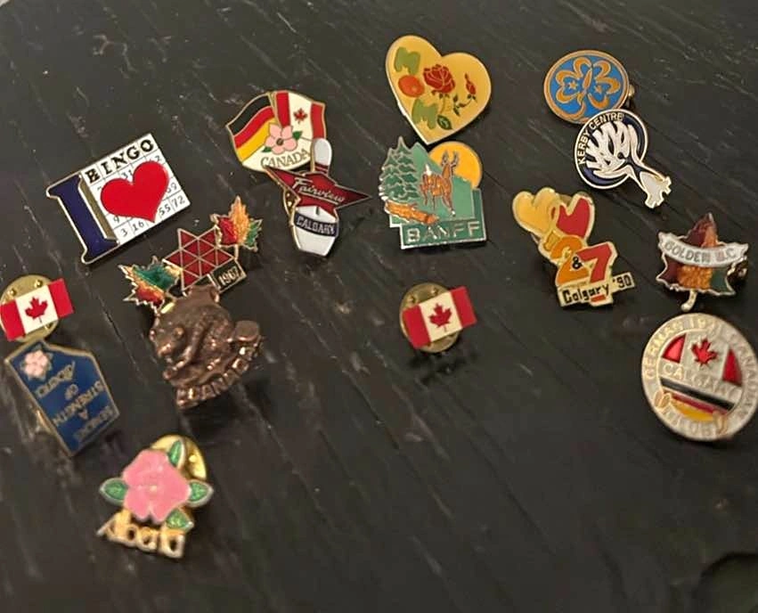 Vintage Canadian Souvenir and Enamel Pin Lot